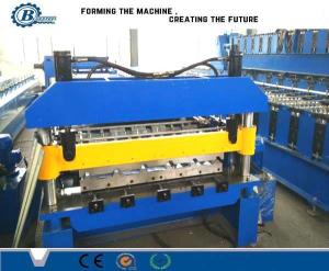 China PLC Controlled Roof Panel Roll Forming Machine For 0.3 - 0.8mm Forming Thickness wholesale