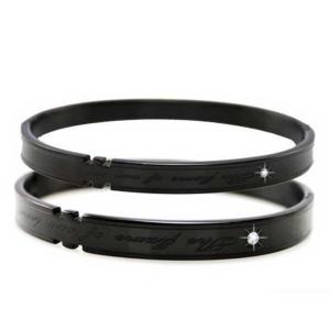China Tagor Jewellery Super Quality 316L Stainless Steel Couple Bracelet Bangle TYGB004 wholesale