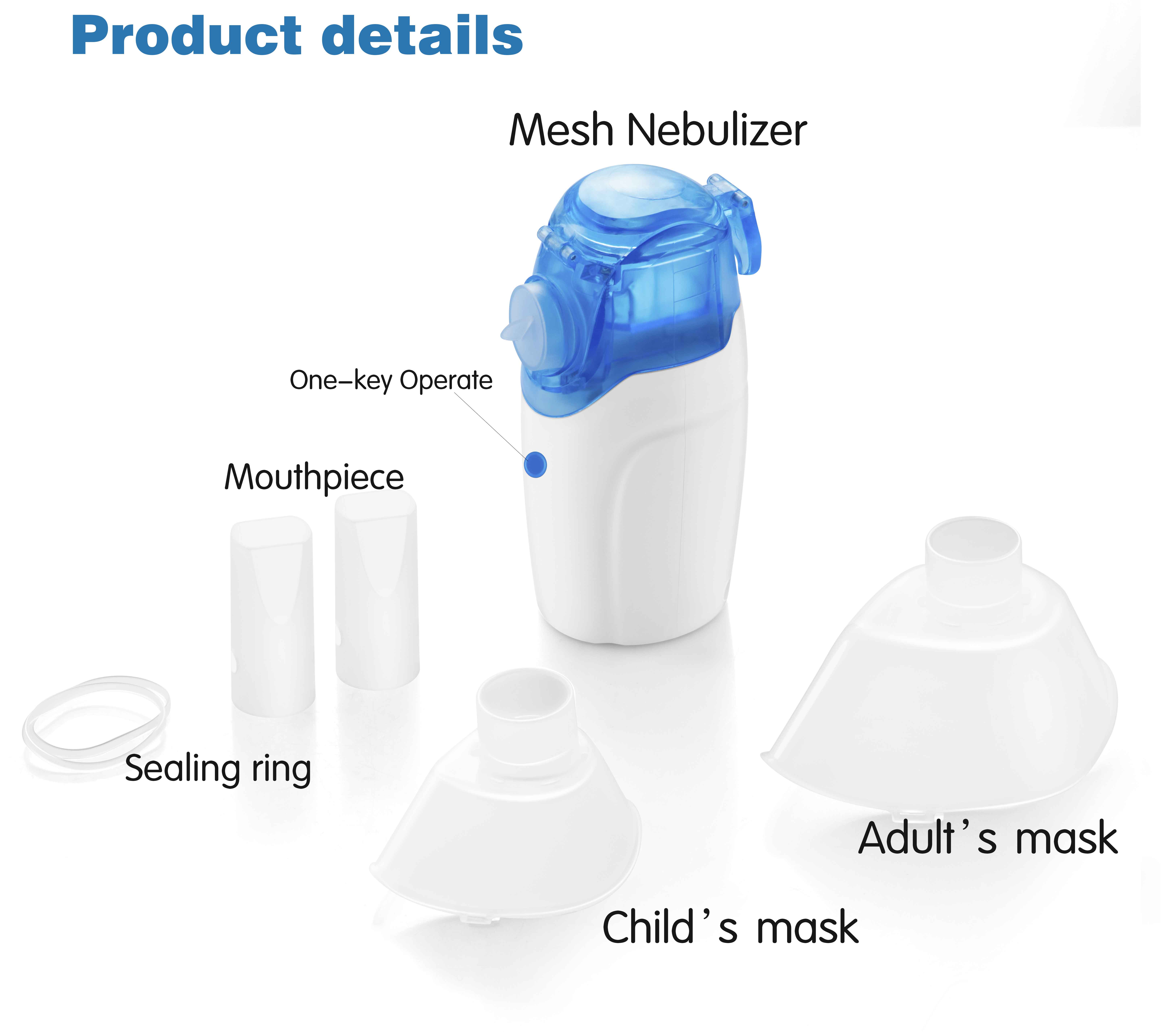 ISO13485 Class II Medical Compressor Nebulizer 8ml For Bronchitis Asthma