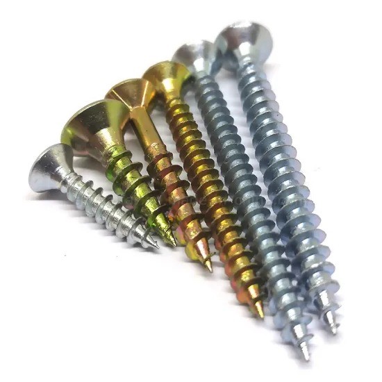 Zinc Flat Head MDF Stainless Wood Furniture Chipboard Screw