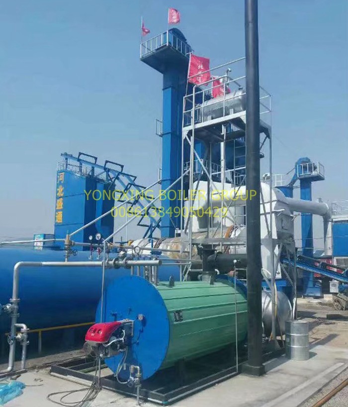 Three Pass Structure Horizontal Thermal Oil Boiler System Low Working Pressure
