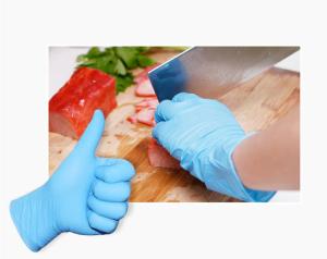 China Disposable powder free nitrile glvoes latex free with Russian registration wholesale