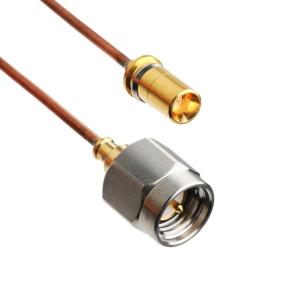 China SR047 Semi Rigid RF Coaxial Connectors VITA 67 SMPM Straight Plug To SMA Male Straight Plug wholesale