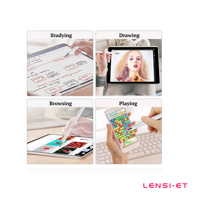 Customizable Smart 2 In 1 Stylus Pen Colorful No Delay Active And Passive Stylus