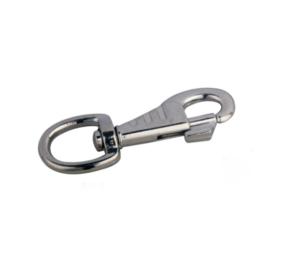 China Zinc Alloy Diecasting Round Swivel Eye Type Bolt Snap Hook With Cross Grain wholesale