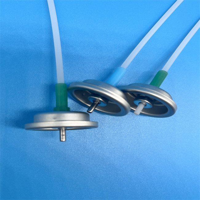 Aluminum Silver Metered Aerosol Valve with Precise 50-200mcl Spray Rate Control