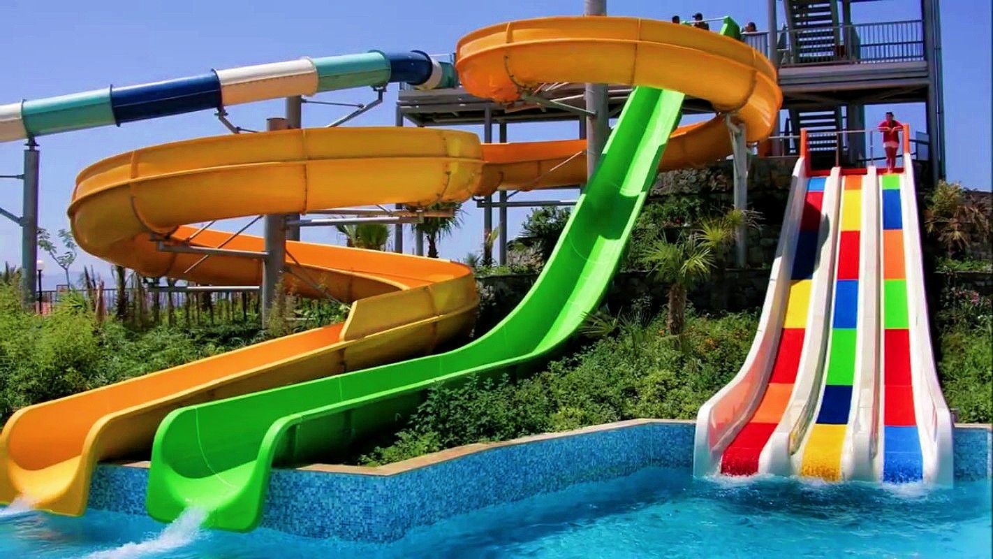 ODM Kids Amusement Park Swimming Pool Game Rides Fiberglass Water Slide