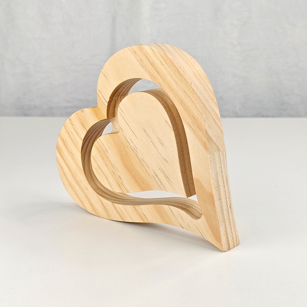 Blank Heart Shaped Sublimation MDF Ornaments For Sublimation Photo Printing
