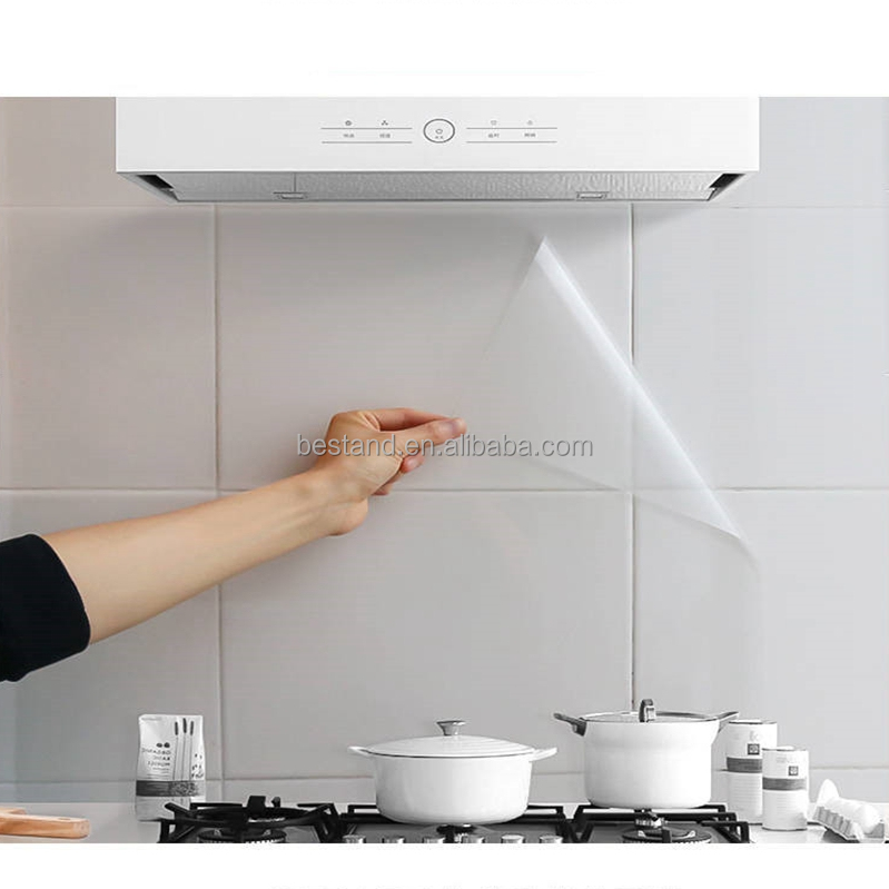 Vinyl Wallpapers for Kitchen Transparent Film Backsplash Self Adhesive