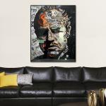 6 Color Portrait Crystal Porcelain Painting On Acrylic Graffiti Art Wall Decor