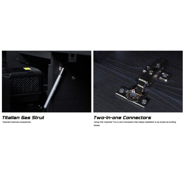 Marble Motorized Laser TV Cabinet for Projection Living Room Entertainment Luxury