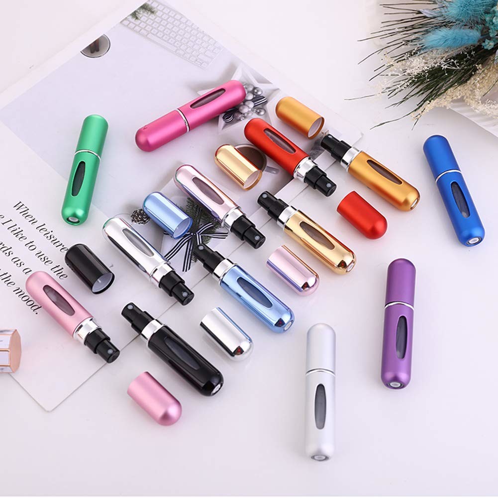 Aluminum Travel Size Perfume Container Exquisite Various Colors