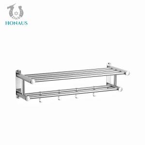 China ISO Drill Or Drill Free Towel Bar Stainless Steel Towel Rack Anti Corrosion wholesale