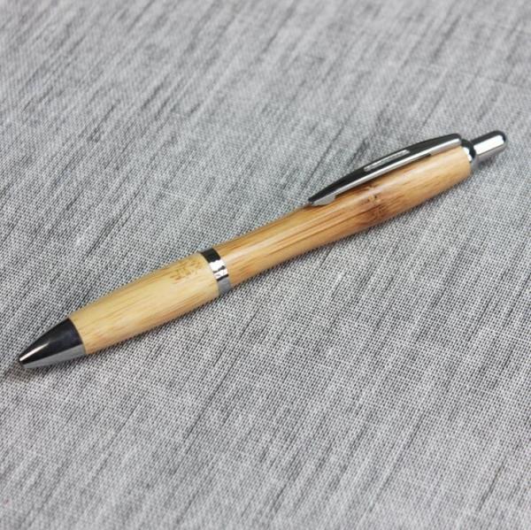 Customized Logo Print Promotional Natural Wood Ball Pen