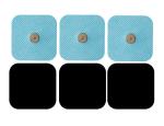 QS-TECH physical therapy electrode pad 5x5cm snap button electrode