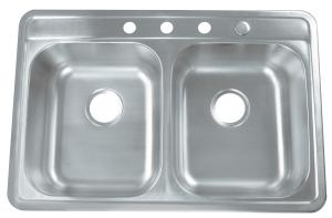 China 3322 Professional 4 - holesfacucet kitchen sink handmade outdoor sink stainless steel kitchen sink wholesale