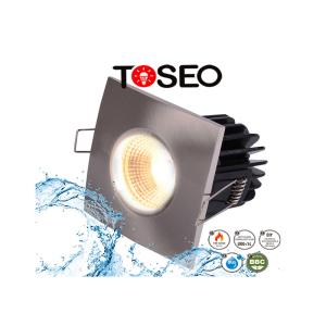 China Dimmable Fire Rated DownLights , Black Square LED Ceiling Lights wholesale
