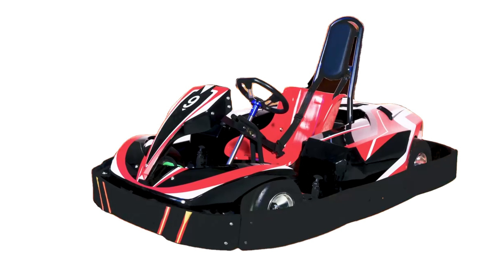 Green Blue 12Nm Electrical Go Kart With Adjustable Pedal CE