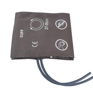 China Adult NIBP Cuff Double Tube 27-35cm TPU Cuff Brown Bag Packaging Type wholesale