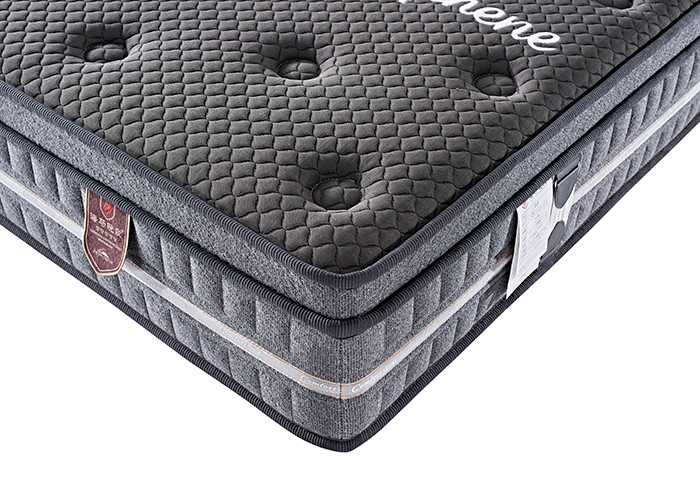 ISO9001 Breathable Hotel Spring Mattress Knitted Fabric Anti Decubitus King Size