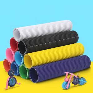 China Neatly Cut Wavy Corrugated Colored Cardstock Paper wholesale