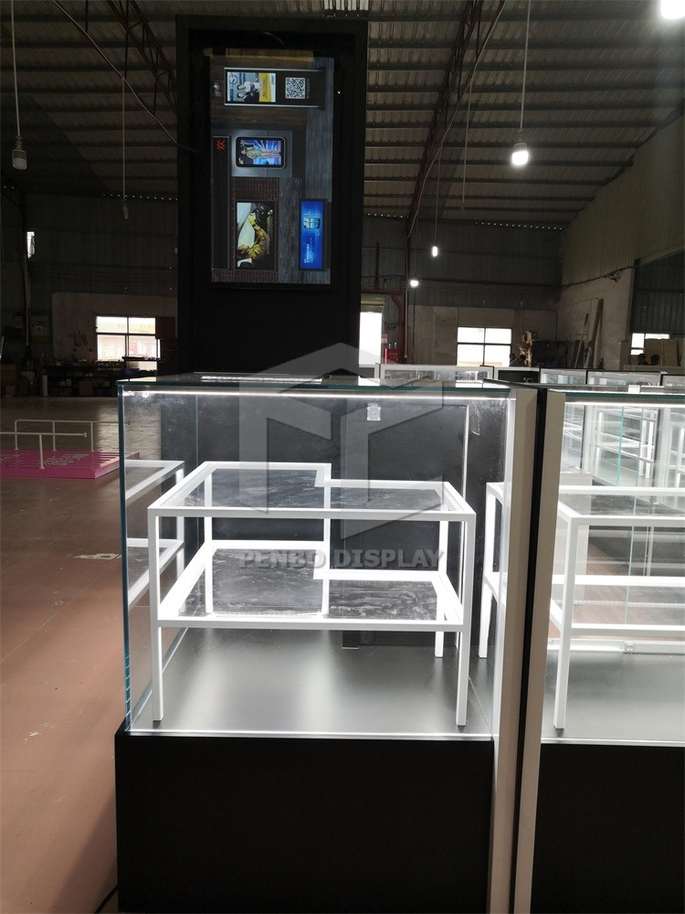 T4 LED Mobile Phone Display Showcase 20mm MDF Polishing Painting