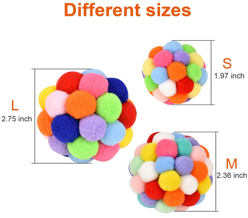 Interactive Kitten Plush Chew Ball Toys For Teething Chewing Toys