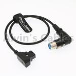 D Tap To XLR 4 Pin Right Angle Camera Power Cable For Sony RED Cameras Battery