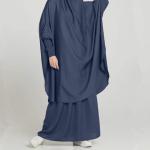 Arab Malay Abaya Women Turkey Robe Muslim Prayer Dress Solid Color Plus-Size