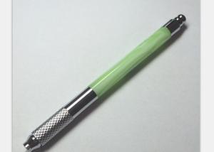 China Crystal 110MM Permanent Makeup Tattoo Manual Pen , Needle Blade Cosmetic Tattoo Pen wholesale