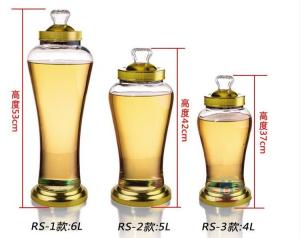 China medicinal liquor glass bottle,sealing bottle with metal clip wholesale