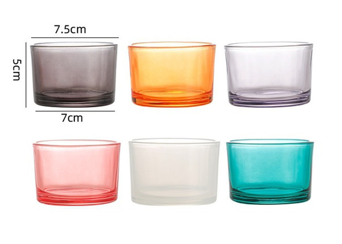 Custom Style 140ml Luxury Christmas Present Candle Vessels Empty Luxury Glass Candle Jars for Candle