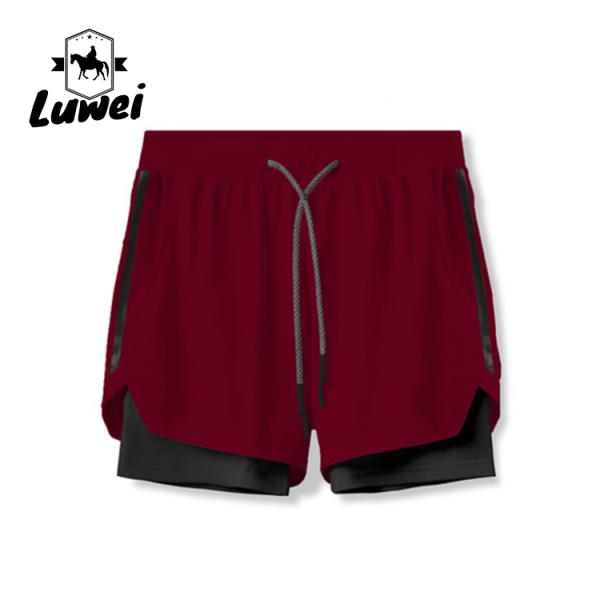 Men Gym Workout Shorts Jogger Basketball Sports Running With Pockets