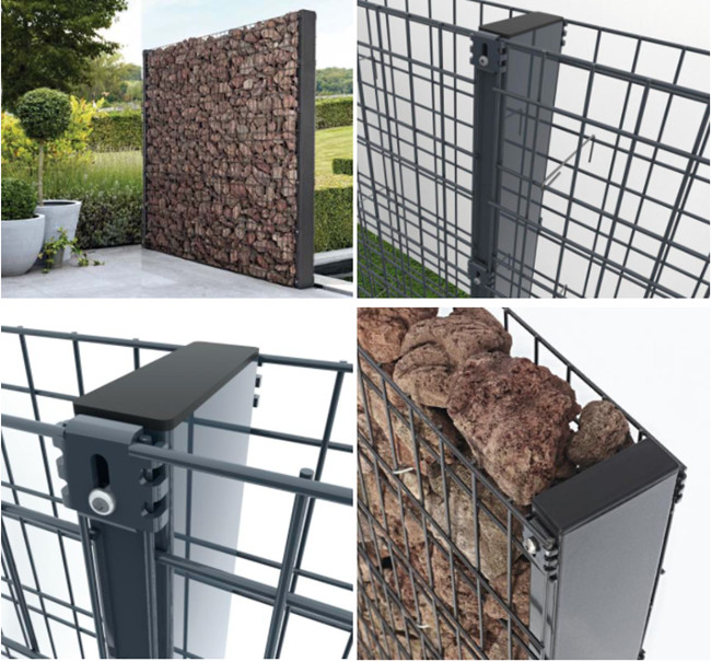 100x50mm CE Welded Gabion Box 8mm Single Wire Gabion Garden Wall