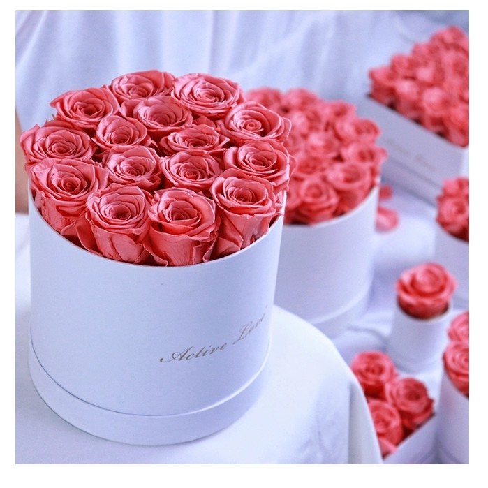 Factory Price Rose Long Lasting Flowers Forever Eternal Preserved Rose Flower Box Gift
