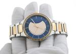 Side Wrapped Band Stainless Steel Ladies Watch Water Resistant IP Two Tone