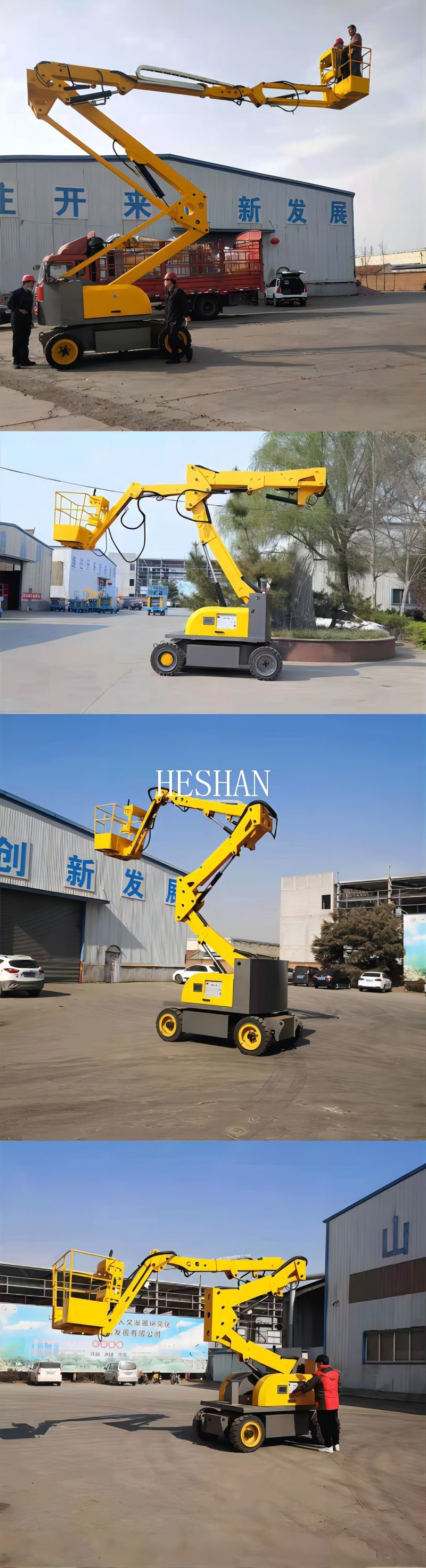 Gtzz Diesel Articulated Boom Lift Platform 230kg Load Capacity For Aerial Work