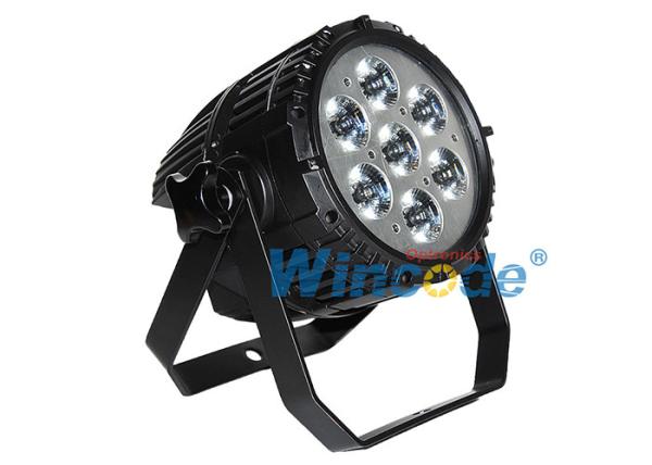 Outdoor Commercial Outdoor Lighting 7 X 10w , Led Stage Wash Lighting RGBW 4 In