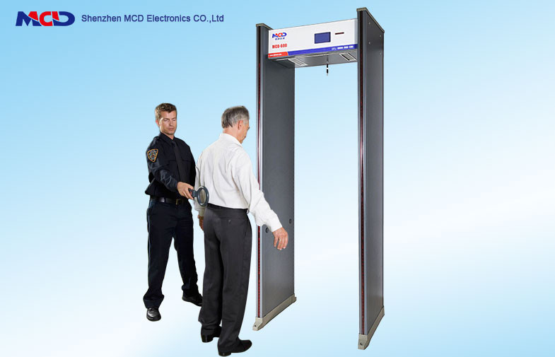 Public Security Walk Through Gate , Portable Security Scanner Metal Identification System
