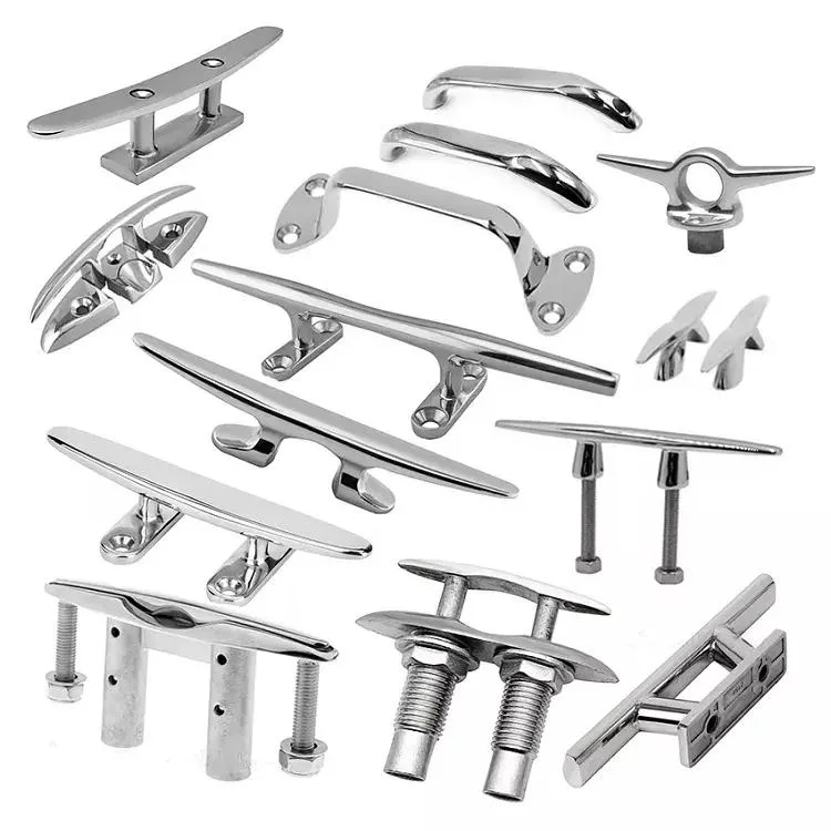 Finish Polish Heavy Duty Stainless Steel Mini Boat Sailing Wire Rope Clamp Cleat