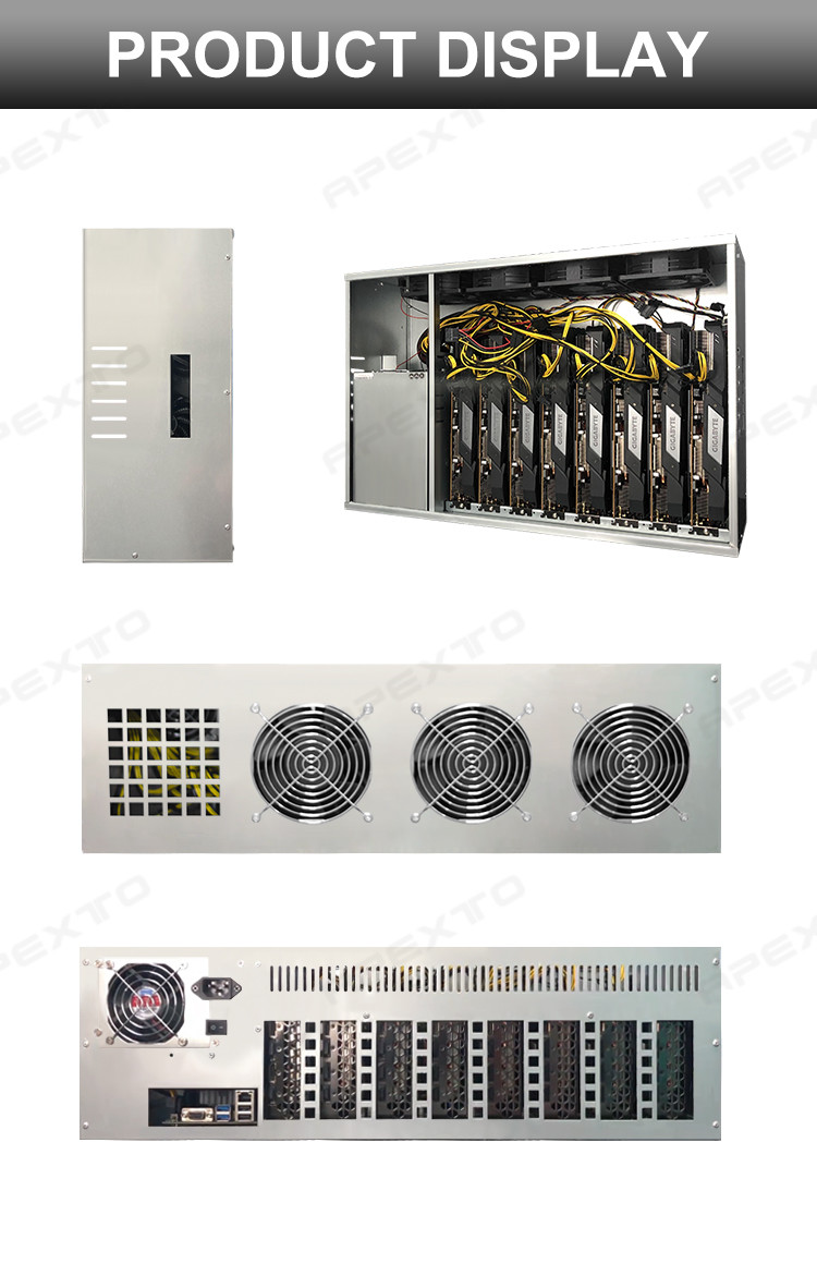 500W GDDR5 ETH GPU Mining Rig With AMD Radeon RX 580 8gb 2048sp Graphics Card
