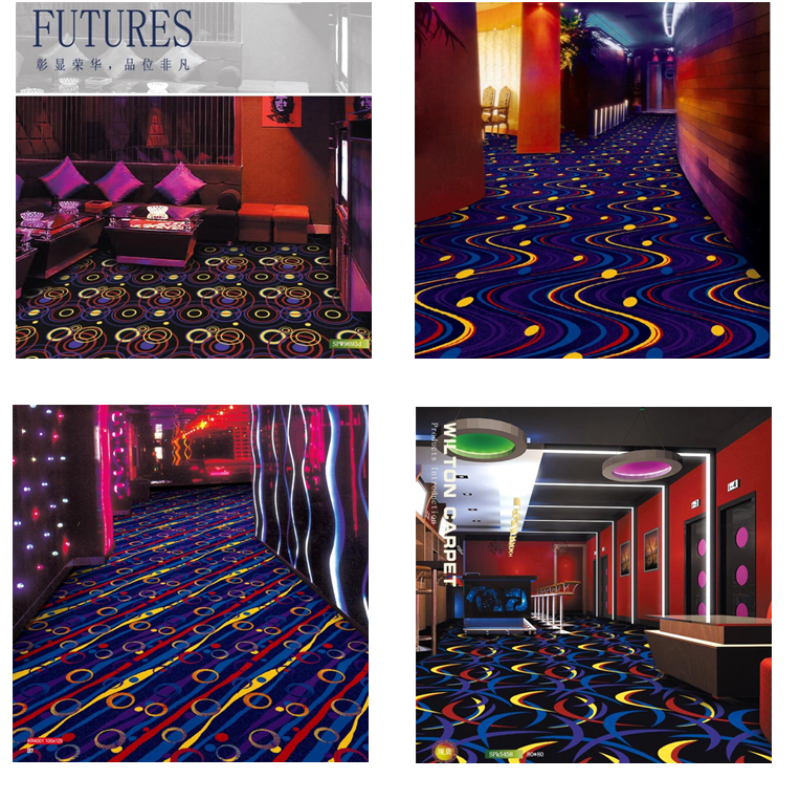 Hot sales 3D stars and crescent pattern corridor PP carpet