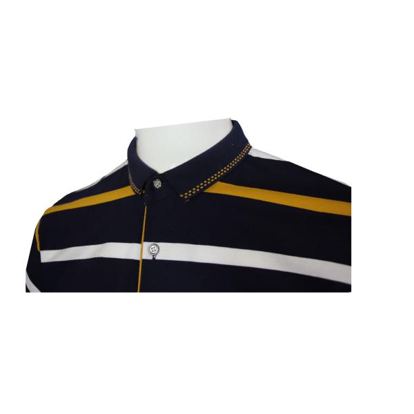 95% Cotton 5% Spandex 180 GSM Men Printing Embroidery Lapel Polo T Shirts