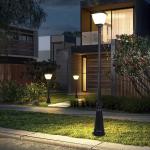 3000K 6500K Solar Powered Pole Light Outdoor Decorative Landscaping With Mono