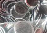 Silver Filter Disc 304 Stainless Steel Wire Mesh Products Bare Edge Hemming