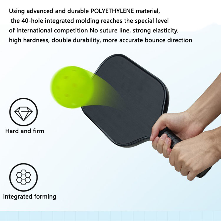 72MM PE Injection Molding Pickleball Balls For Indoor / Outdoor Sports USAPA Approved