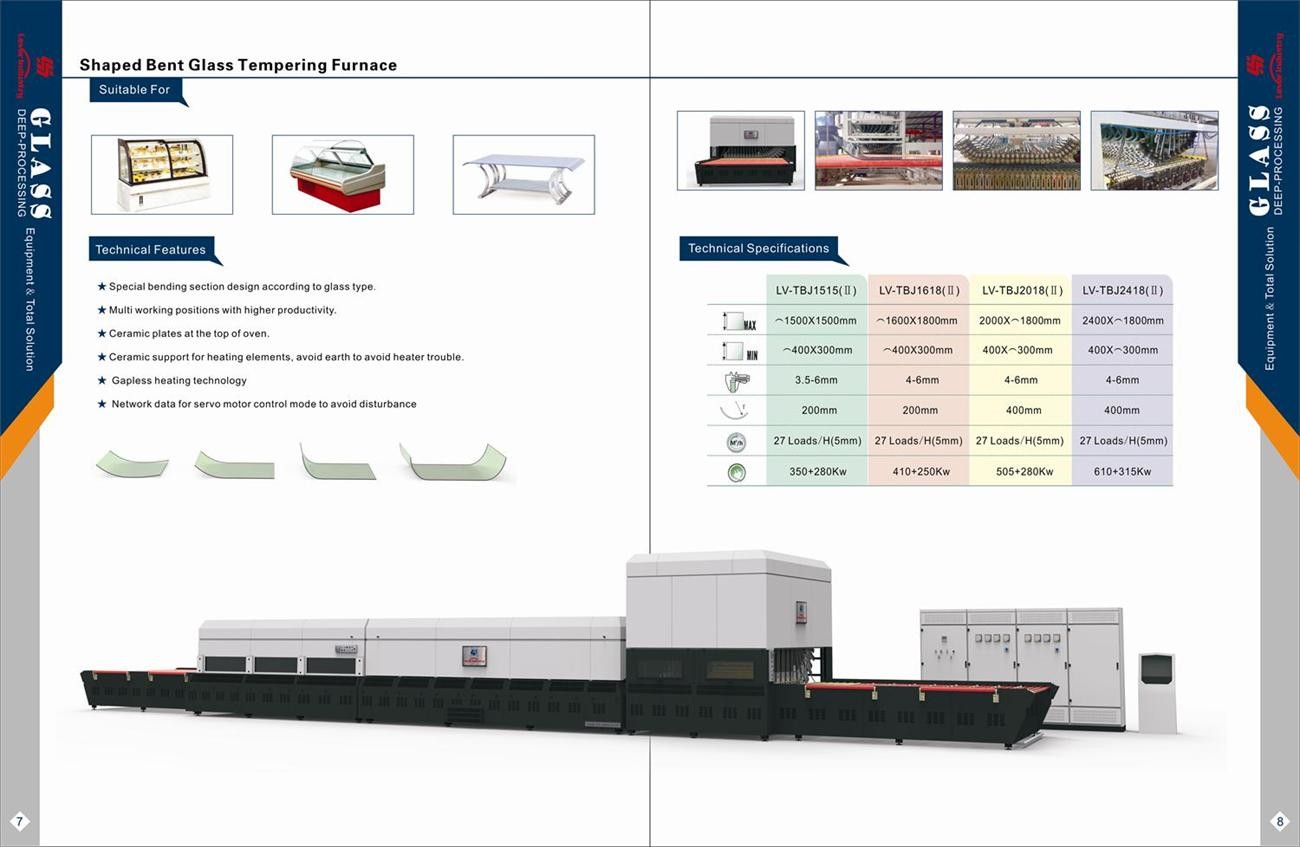 Refrigerator Shaped Tempered glass making machine glass toughening plant suburban rv furnace