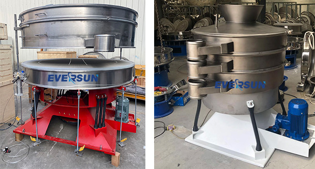 Powder Processing Vibratory Tumbler Machine With Pneumatic Lifting Device