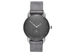 Water Resistant Luxury Stainless Steel Wrist Watch With Leather Band