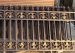 Colourful Golden Wrought Iron Garden Fence , Home Depot Rod Iron Fencing